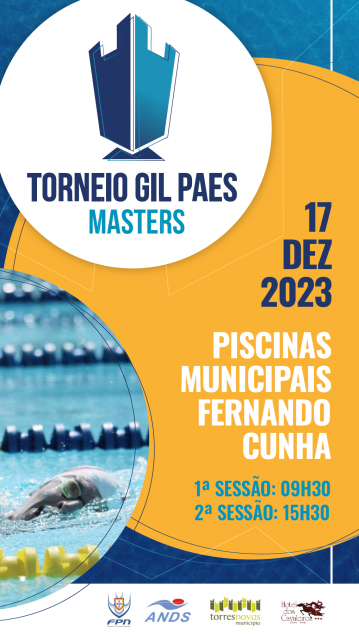 NOVO PRAZO INSCRICOES TORNEIO MASTER GIL PAES